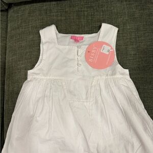 Bisby White Cotton Sleeveless shirt